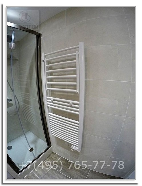 Ремонт ванной комнаты в Москве здесь место расположения сушилки