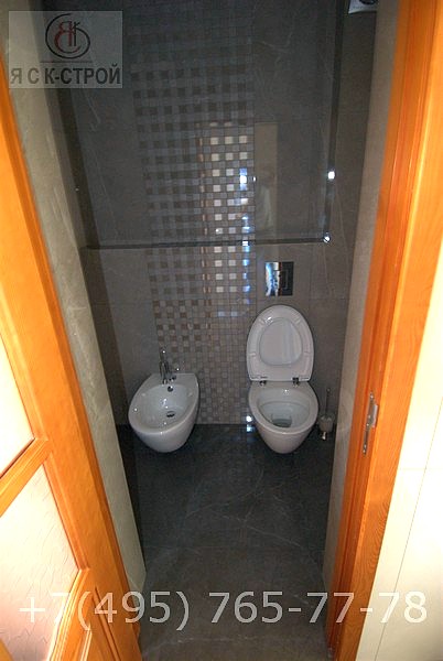 Туалет с биде после ремонта ЯСК СТРОЙ