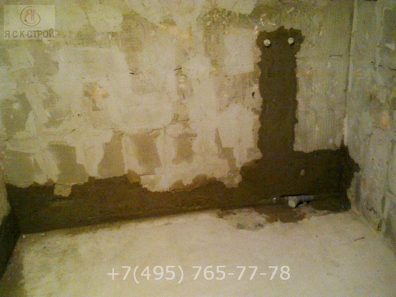 ЯСК СТРОЙ заделка штроб после труб ремонт ванной комнаты под ключ