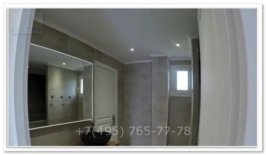 Стоимость ремонта ванной комнаты - стоит установить большое зеркало от 650 рублей - Москва ЯСК Строй