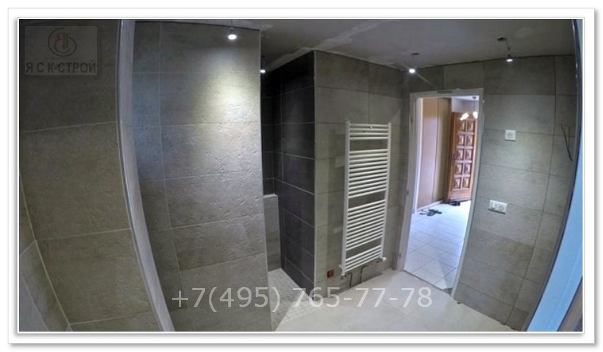 Стоимость ремонта ванной комнаты - Фото после ремонта ванной обошлась заказчику за 63 тысячи рублей - Москва ЯСК Строй