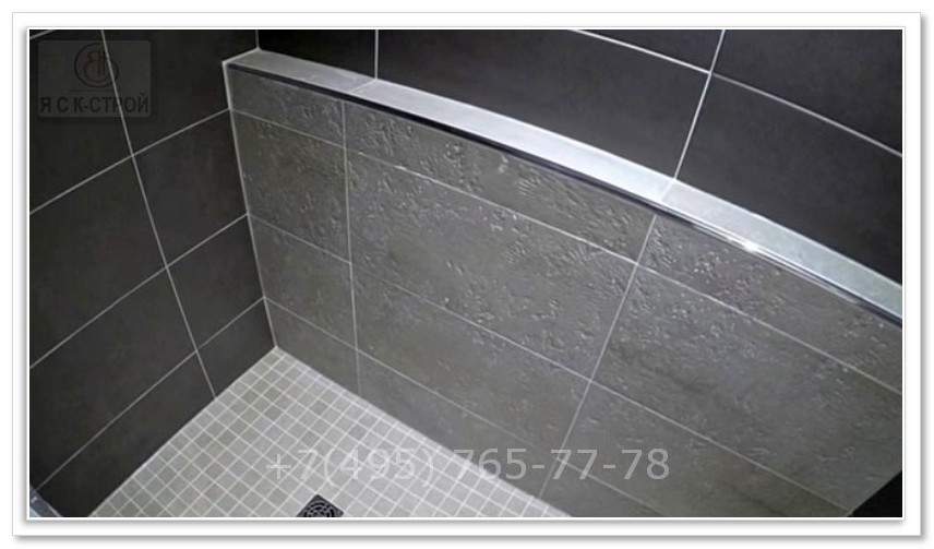 Стоимость ремонта ванной комнаты - Уложили на стены плитку в Москве
