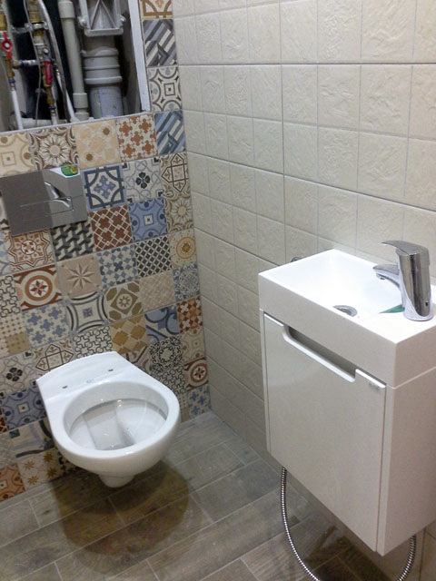 По данному дизайн интерьеру выполним ремонт туалета под ключ