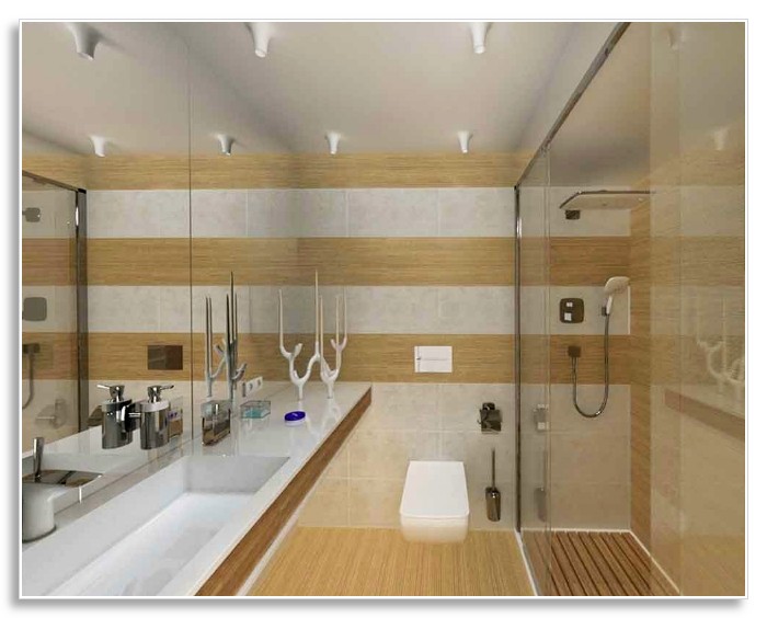 Вариант развития маленькой ванной комнаты дизайн