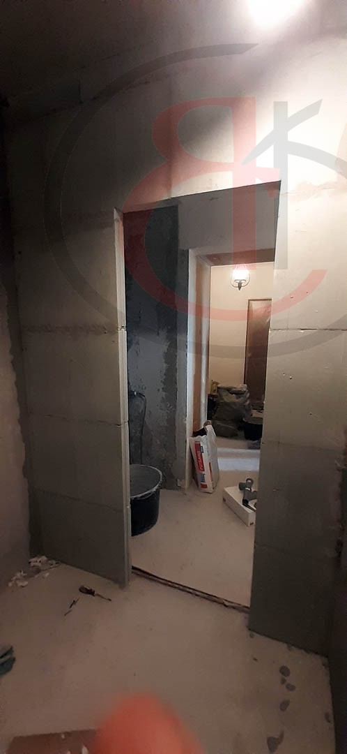 Новопеределкино, ремонт ванной комнаты с демонтажом сантехкабины в панельном доме, Черновая отделка комнаты. Фото отчет черновых работ (2)