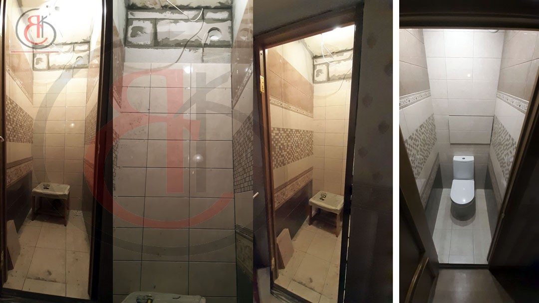 в районе Раменки выполнен новый ремонт туалета под ключ,  (4)