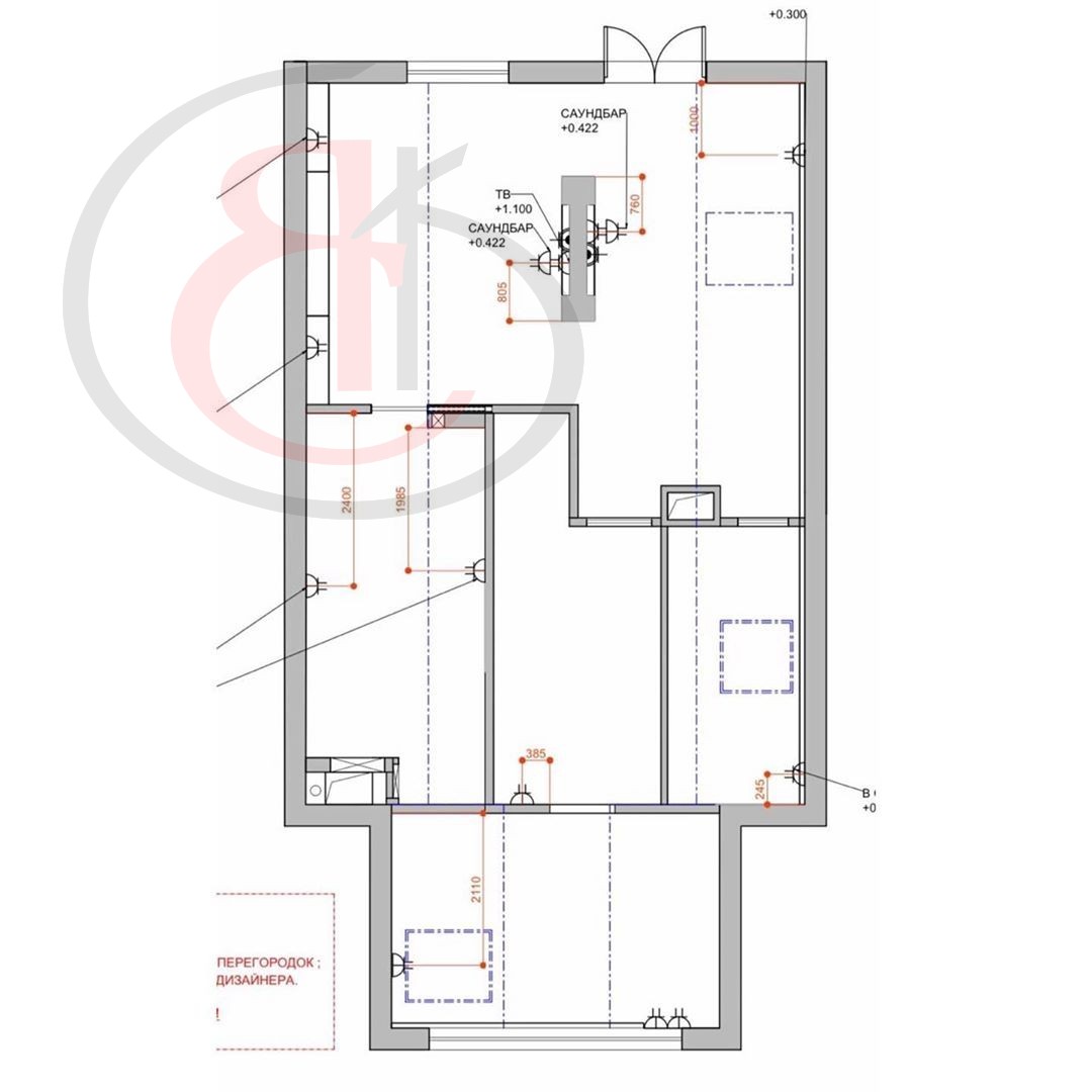 Мансардный этаж, электромонтаж, разводка кабеля по потолку,  (6)