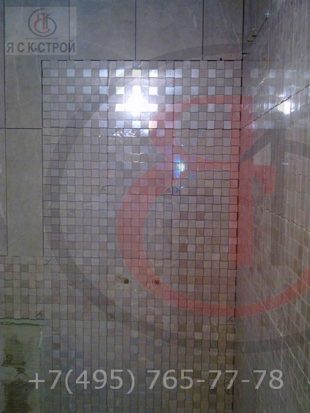 Ремонт ванной комнаты под ключ в загородном доме, цены в Москве., Фото трудового процесса (27)