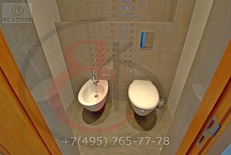Ремонт ванной комнаты под ключ в загородном доме, цены в Москве., Фото отчет 