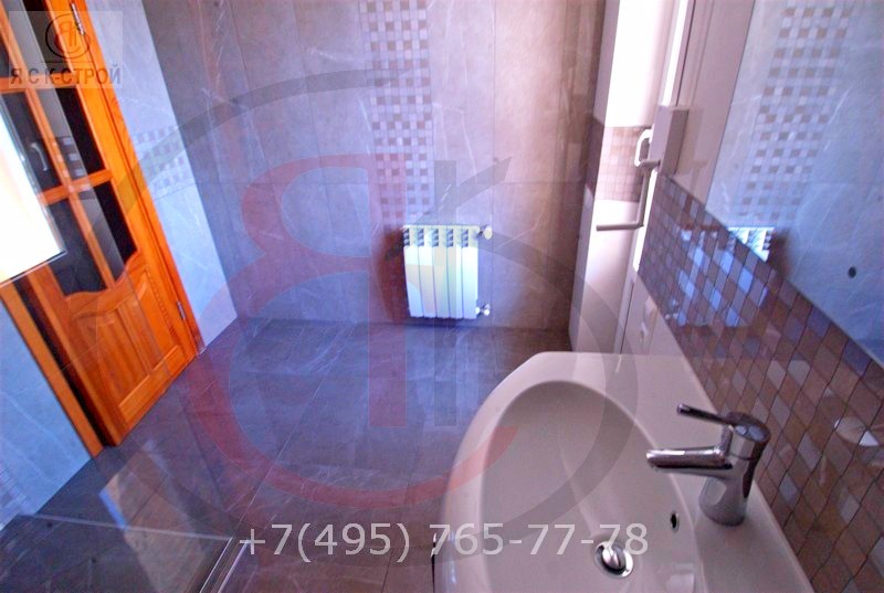 Ремонт ванной комнаты под ключ в загородном доме, цены в Москве., Фото отчет 