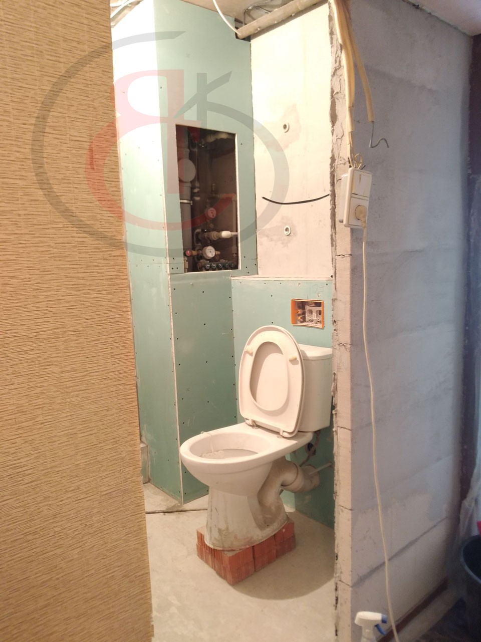 Капитальный ремонт маленькой ванной комнаты, Кетчерская улица 10, ОБЗОР ЧЕРНОВОЙ ОТДЕЛКИ (18)