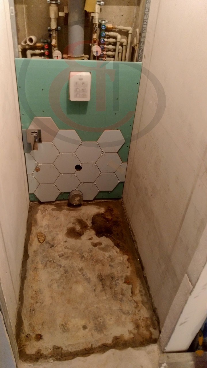 Провели сложные работы в ванной и туалете по Лукинской улице, 14, фото отчет материала №1 (11)