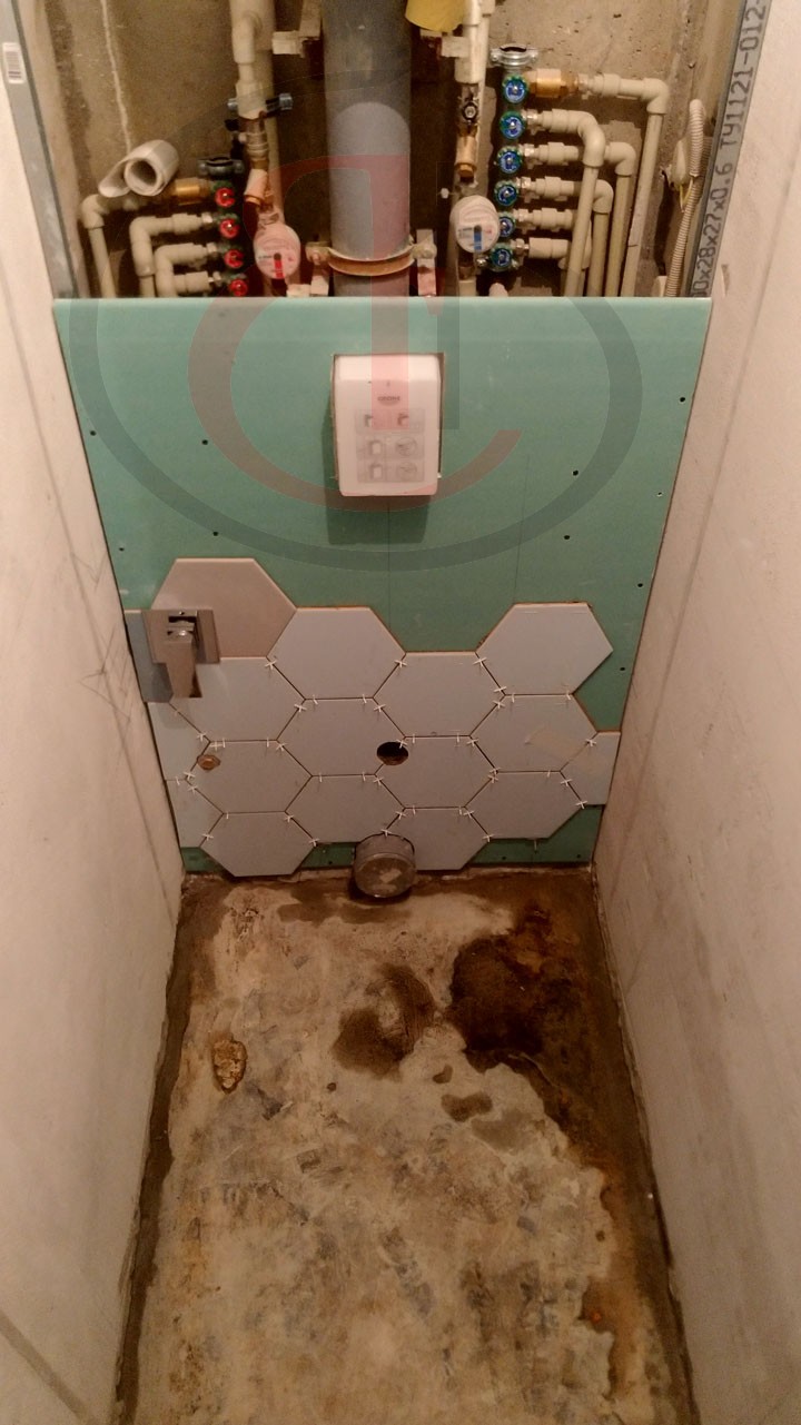 Провели сложные работы в ванной и туалете по Лукинской улице, 14, фото отчет материала №1 (9)