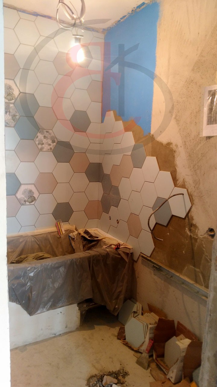 Провели сложные работы в ванной и туалете по Лукинской улице, 14, фото отчет материала №1 (3)