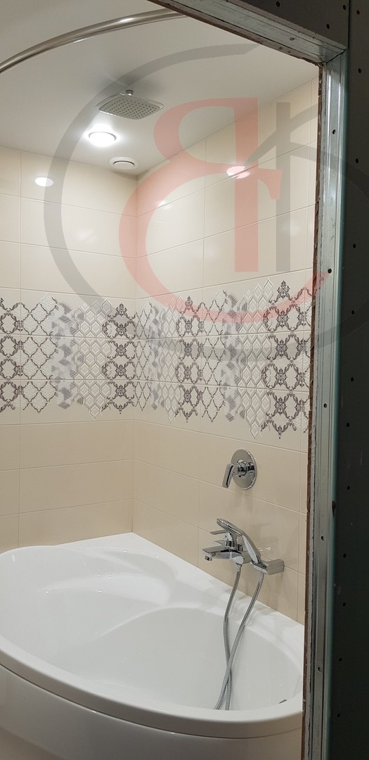 Дизайн интерьера ванной комнаты и туалета, район Тропарево-Никулино,  (6)