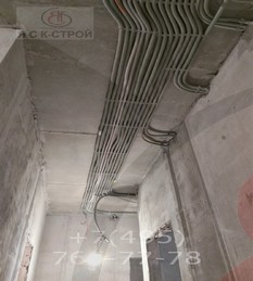 Разводка электрики в квартире 75 кв.м. р-н, М. Водный стадион, Черновые работы по электромонтажу  (30)