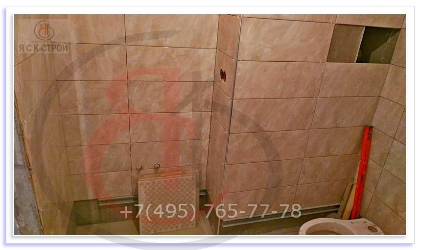 Средняя стоимость ремонта ванной 4м2 под ключ, ул. Братеевская, 21, составила 52 000 р., Фото отчет (17)