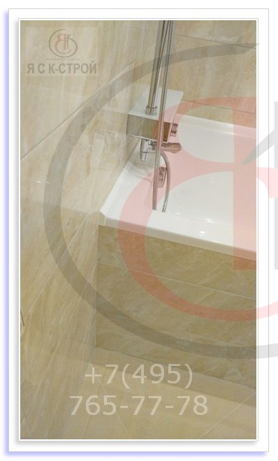 Средняя стоимость ремонта ванной 4м2 под ключ, ул. Братеевская, 21, составила 52 000 р., Фото отчет (3)