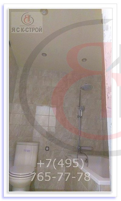 Средняя стоимость ремонта ванной 4м2 под ключ, ул. Братеевская, 21, составила 52 000 р., Фото отчет (12)