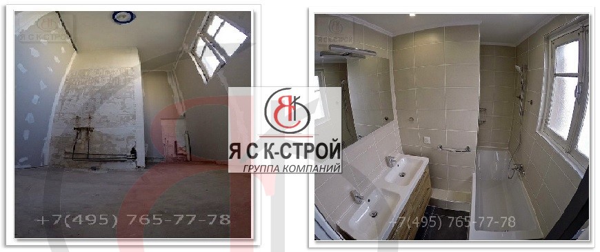 Интерьер ванной комнаты с окном и ремонт закончили за 15 дней, Волгоградский проспект, Есть ванна+душ и окно (10)