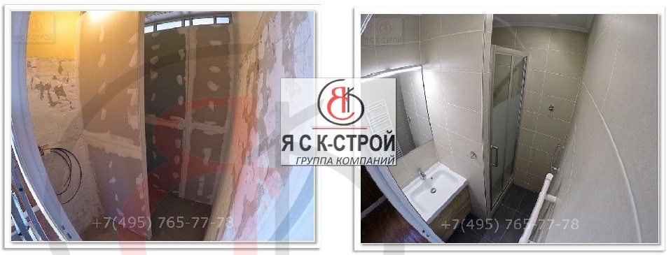 Интерьер ванной комнаты с окном и ремонт закончили за 15 дней, Волгоградский проспект, Есть ванна+душ и окно (6)
