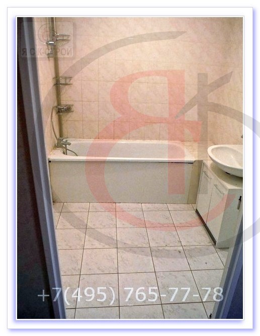 Плитка в ванную комнату, дизайн нейтральный в бежевых тонах. , БЫЛО ТАК (1)