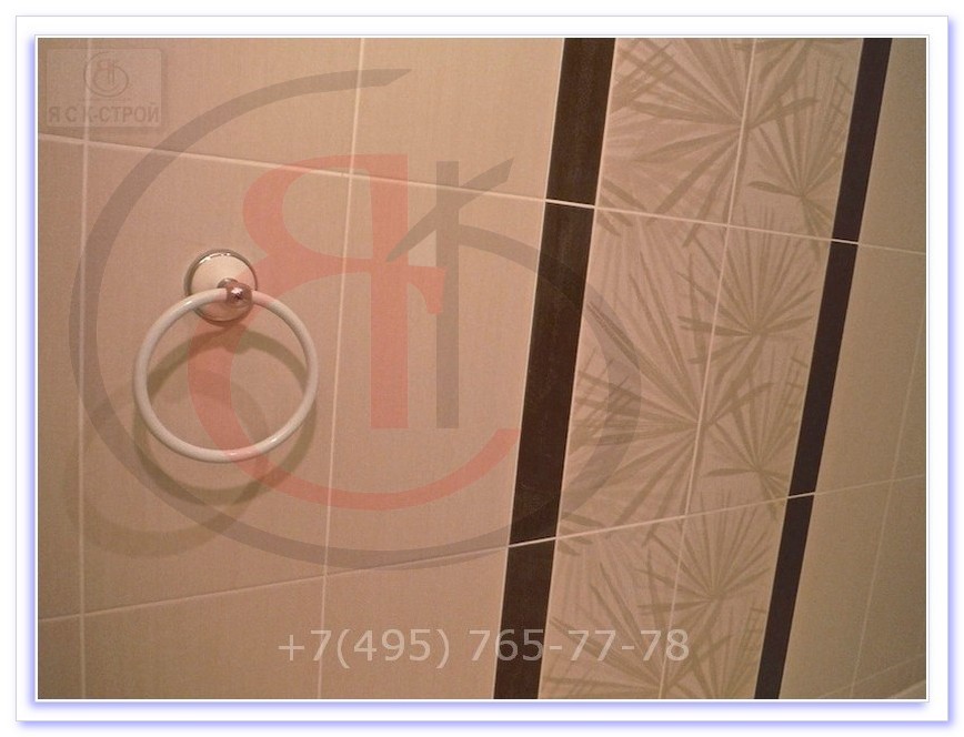 Плитка в ванную комнату, дизайн нейтральный в бежевых тонах. , СТАЛО ЛУЧШЕ (7)
